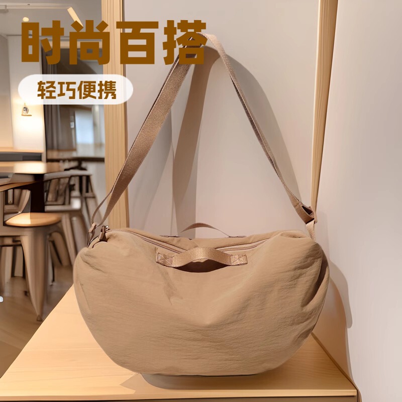 Bag Crossbody Bag Women's Canvas Bag Niche Korean Style Shoulder Bag Women's Large Capacity Shoulder Bag Commuting 2025 New Style