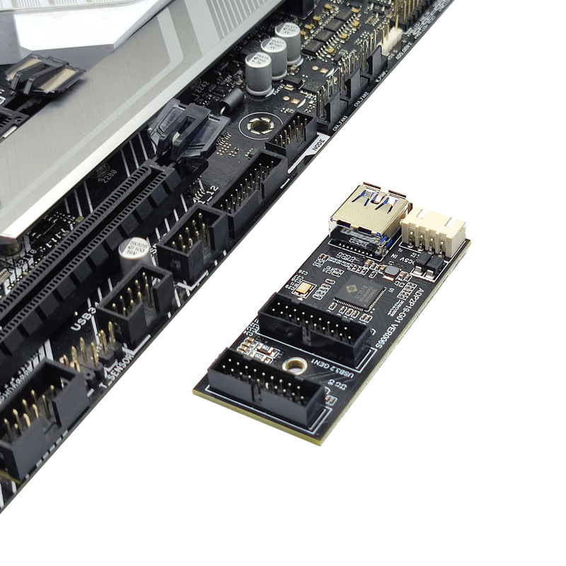 USB3.2ǰ��GEN1ת˫19PIN��TYPE-C 3.2 TYPE-Eת��ͷ��չ��A-KEY