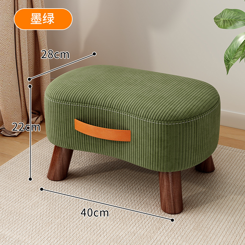 小さい腰掛けの家庭用の簡単な靴の腰掛けの客間のお茶の低い腰掛けの高級感の柔らかい包みのソファーの腰掛けは丈夫で丈夫です。|undefined