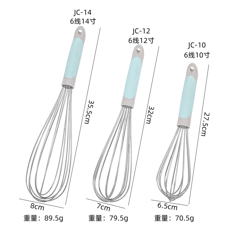 卡通鹦鹉柄打蛋器厨房10寸烘焙工具多功能不锈钢奶油打发器手摇|undefined