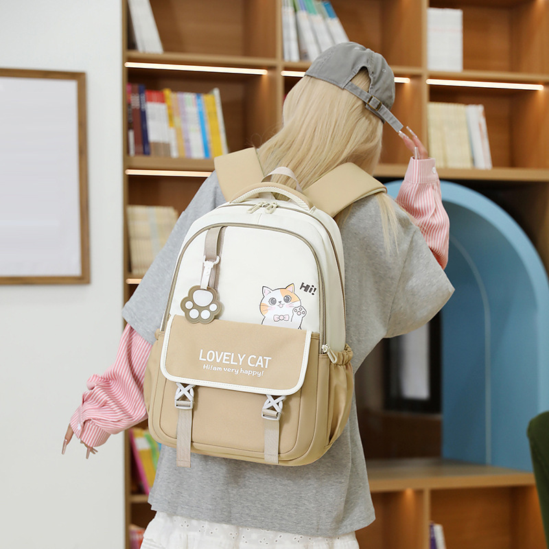 Mochila escolar invierno 2024 gran capacidad ligera protección columna para niñas escuela primaria