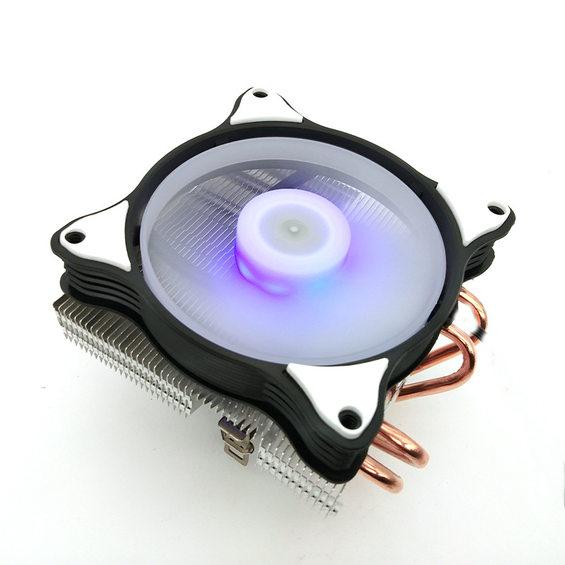 现货供应下压12CM4铜管CPU散热器小机箱775AMD115X 2011静音风扇