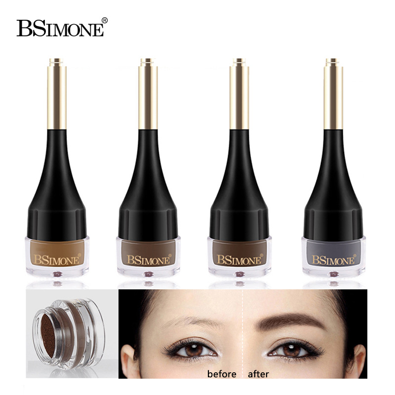 La crema para cejas de cuatro colores, impermeable, resistente al sudor y duradera, naturalmente no se mancha y no se quita el maquillaje. La crema para cejas viene con un cabezal de cepillo