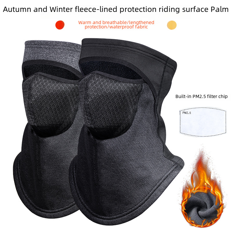 Dafenqi In-Stock Amazon Cycling Face Mask Winter Fleece-Lined Warm Face Cover Windproof Face Protection Mask Wind Blocker