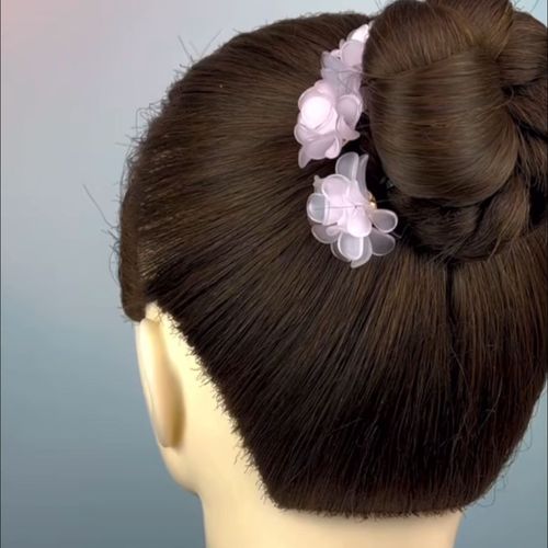 New meatball head simple hair curling device flower bud head decoration new upgrade hydrangea flower curling stick acrylic hair accessories