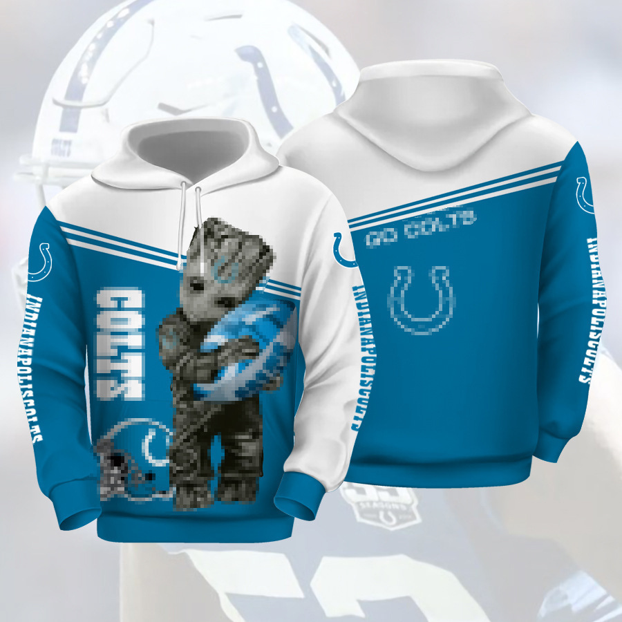 2024 Suéter con capucha para hombre de tendencia de moda del equipo de fútbol de la NFL casual europeo y americano