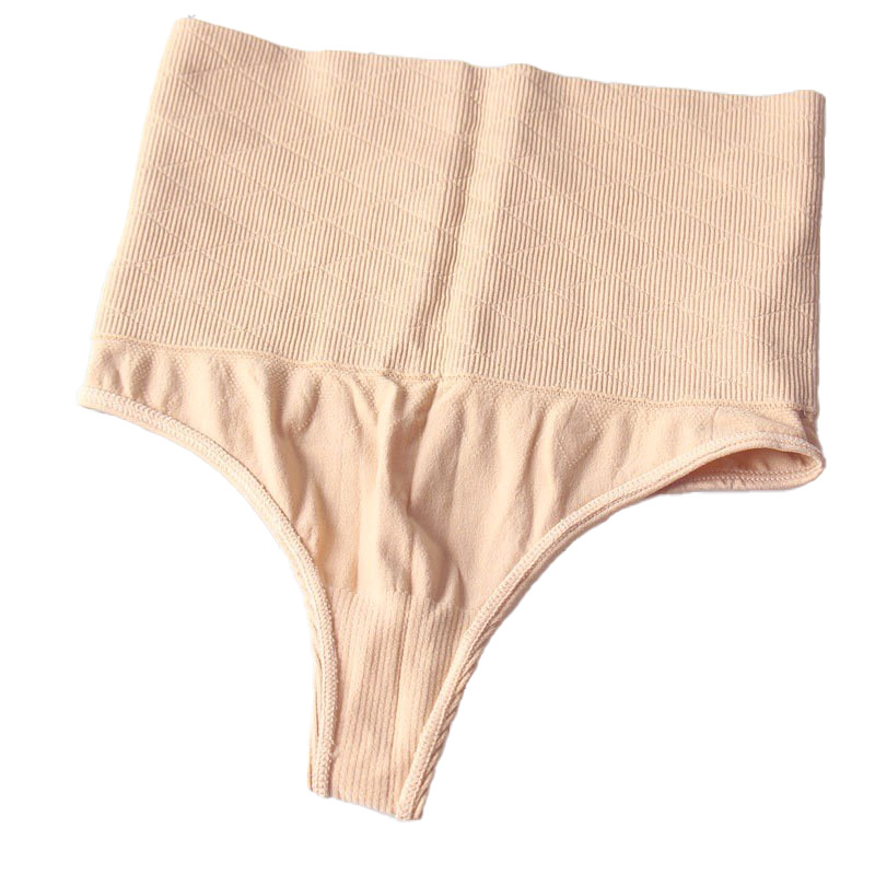 Fabricante de comercio exterior transfronterizo, bragas de tanga de cintura alta sin costuras, elásticas, con control de abdomen, realzan los glúteos y realzan la figura para mujer