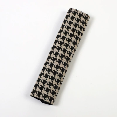 Anti-Friction Shoulder Belt Cover – Seat belt shoulder pad - jacquard-houndstooth-khachi-shoulder-pads
