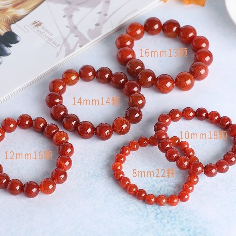 Natural Red Agate Dragon Scale Pattern Bracelet, Ice Flower Dragon Pattern Agate Bead Necklace, Dragon Scale Phoenix Blood Dispersed Jade Accessories