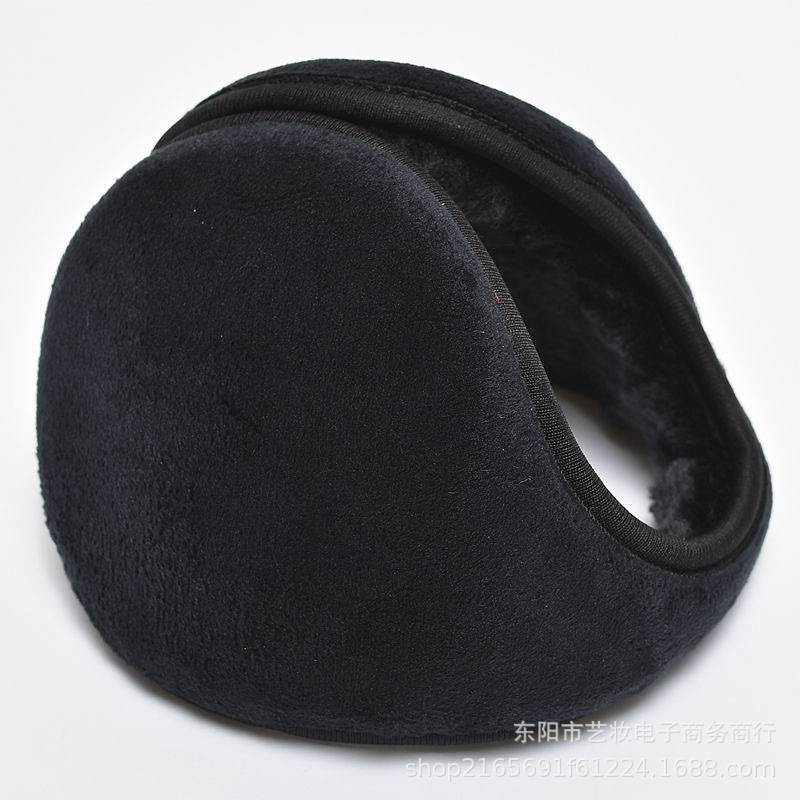 Invierno unisex felpa engrosada extra-grandes orejeras al aire libre montar a prueba de frío caliente espalda-llevar orejeras