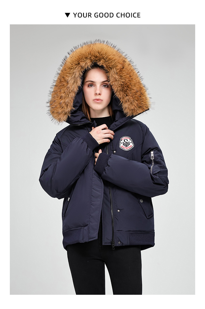Wasserabweisende Pufferjacke für Herren/Damen – Wintermantel mit Kapuze und abnehmbarem Waschbärpelzbesatz (S-XXL) – Skifahren & Pendeln in der Stadt_voghion.com