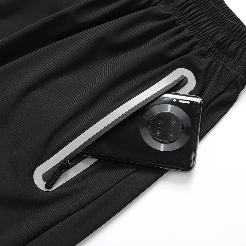 2023 pantalones cortos deportivos de seda de hielo correr fitness de secado rápido pantalones cortos casuales de moda entrenamiento de verano Pantalones cortos finos de seda de hielo