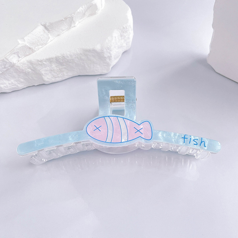 新しい小魚スーパー妖精クリップオーシャンシリーズハイエンドサメガールかわいいヘアクリップアクリルヘアアクセサリー|undefined