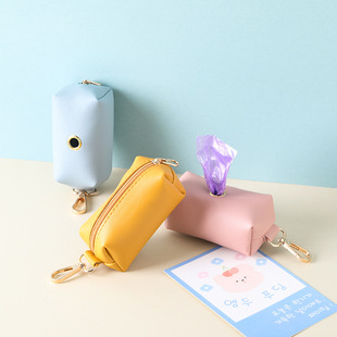 Pet garbage bag storage bag dog Mini Portable stool bag out walking dog dispenser supplies spot wholesale