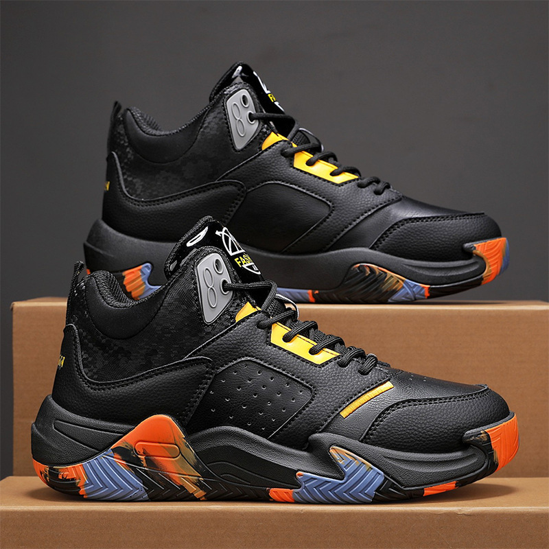 Trendy Men's Shoes 2025 New Winter Practical Basketball Running Sneakers Youth Casual Thick-Soled Dad Trendy Shoes