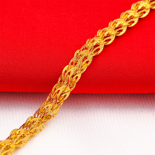 Brass gold-plated jewelry, gold store same style bracelet live broadcast, color-preserving phoenix tail bracelet, women's new model wholesale
