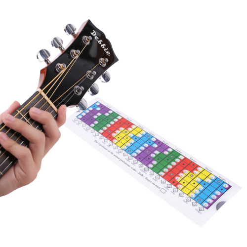 Wholesale six-string acoustic guitar scale comparison table, electric folk guitar scale slide rule, wooden folk guitar scale chart