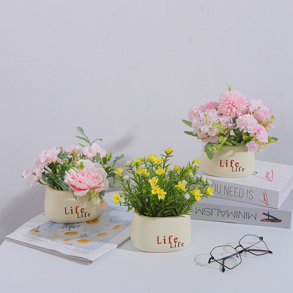 Sonnenblumenstrauß Blume Kunstblume Deko Wohnzimmer Esstisch Blumendeko Grünpflanze Deko Wohnaccessoires_voghion.com