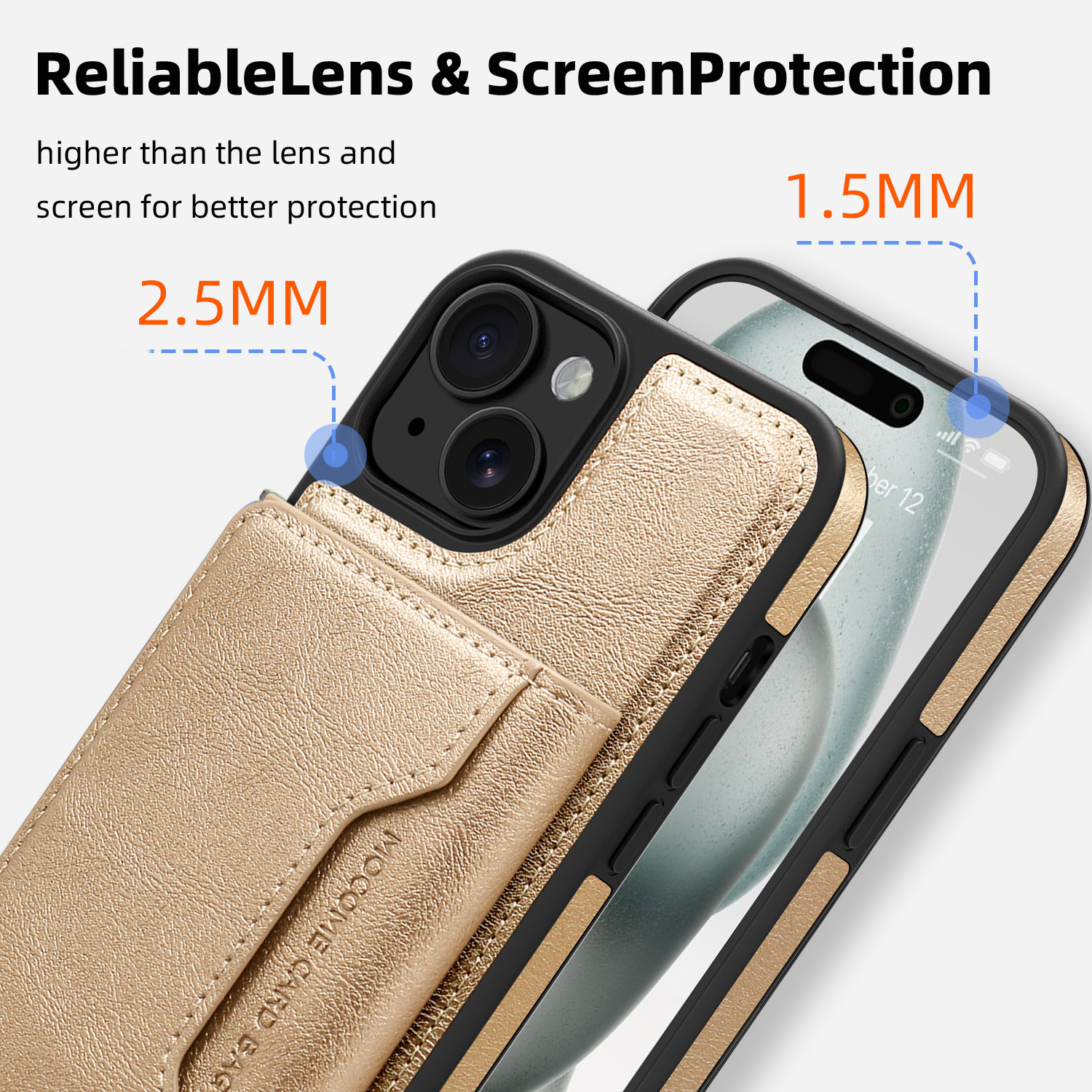 Ốp lưng iPhone 16 chống sốc viền dày, chất liệu TPU mờ — Vàng sa mạc, Tím đậm, Xanh ngọc, Màu đen chi tiết 2