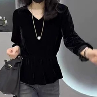 2025 бархатный топ новый европейский продукт