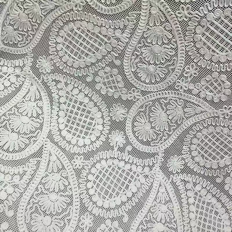 New Vintage Cotton Thread Large Water Drop Embroidery, Three-Dimensional Ribbon Embroidery, Large Paisley Embroidery, Hollow Mesh Fabric New Vintage Cotton Thread Large Water Drop Embroidery, Three-Dimensional Ribbon Embroidery, Large Paisley Embroidery, Hollow Mesh Fabric