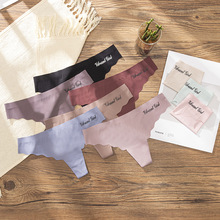 外贸货源 新款丁字裤女欧美性感隐形运动t裤低腰透气棉裆三角内裤