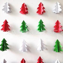20個の立体ミニクリスマスツリーの花飾りクリスマス掛け立体クリスマスツリーの旗引き花飾り
