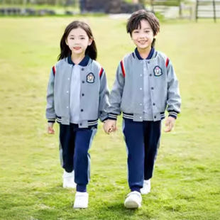 Kindergarten Summer Clothes School Uniform for Primary School Students Spring and Autumn Cotton Class Clothes Short-sleeved Three-piece Sportswear Autumn and Winter Children