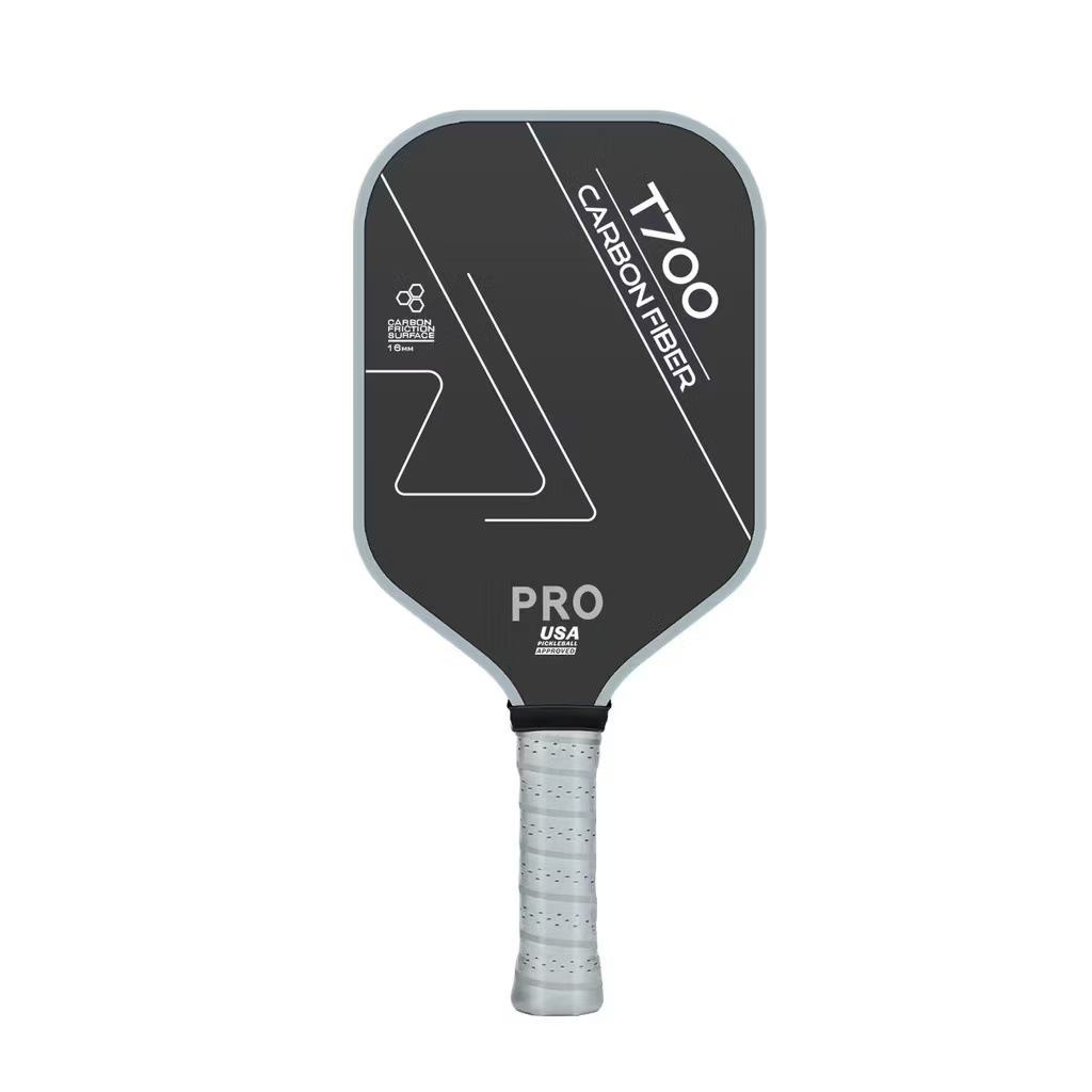 Pickleball Racket Carbon Fiber Fine Frosted 16mm Competition Racket, Training Racket