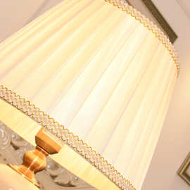 QT5K批发美式陶瓷台灯中式欧式现代简约家用客厅轻奢结婚主卧室床