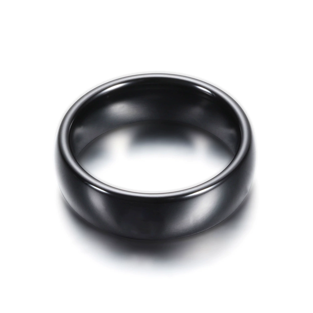 Glossy universal ring, accessory for men and women, 6mm, simple and elegant design, for beloved