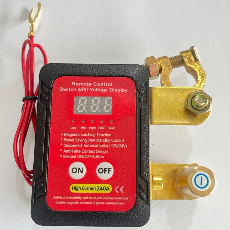 25 New Cut-Off Switch 12V240A Remote Battery Disconnect Switch Automatic Power-Off Switch for Cars and Large Trucks 25 New Cut-Off Switch 12V240A Remote Battery Disconnect Switch Automatic Power-Off Switch for Cars and Large Trucks