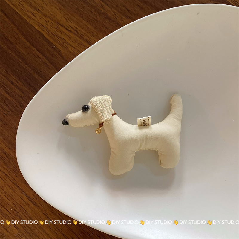 韩国东大门格子布艺玩偶小狗服装辅料配件批发diy饰品包手工配饰|undefined