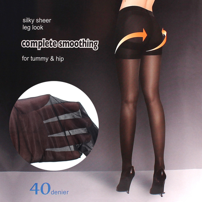 Manzi 40D Thin Transparent Tummy-Tightening Butt-Lifting Leggings 6097 Suitable for Pressure, Comfortable and Smooth Pantyhose