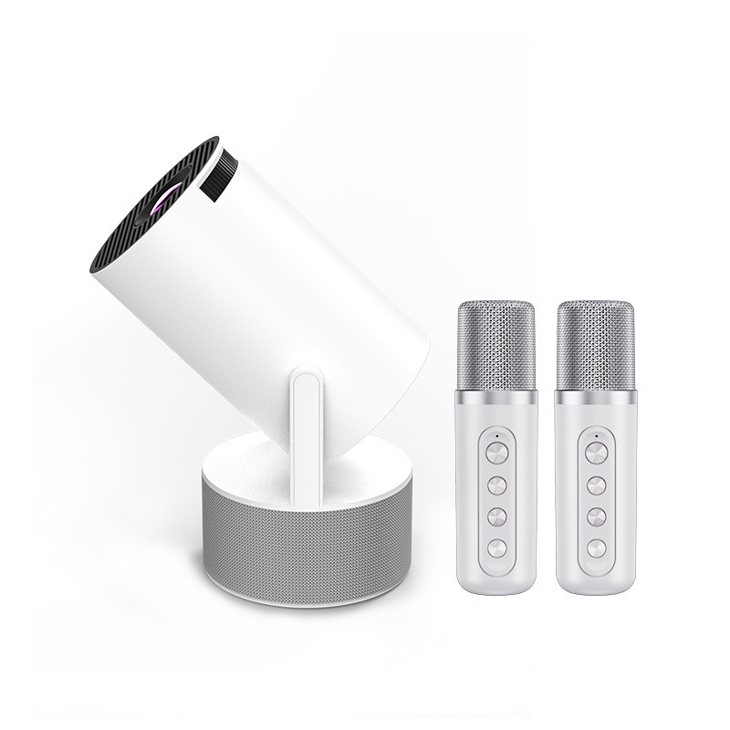 Proyector transfronterizo HY300PRO A008 Smart Mini portátil para el hogar Proyector al aire libre 4K Ultra HD