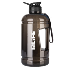 供应3.78L水壶健身水桶PETG材质可印刷LOGO便携式带提手环保材质