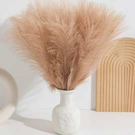 仿真 芦苇草42cm 北欧波西米亚婚礼装饰永生花人造蒲苇仿真芦苇