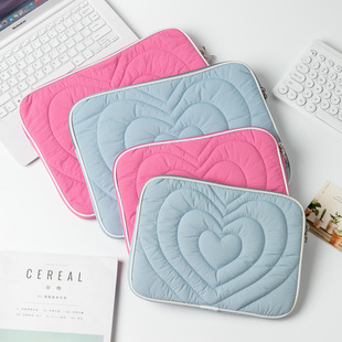 Quilted love tablet bag ipad bag tablet computer bag ipad storage bag tablet storage bag 11-inch 13-inch