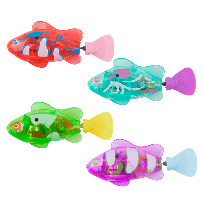 人気電動魚水泳電子ペット魚シミュレーション魔法機械誘導魚水遊び玩具魚