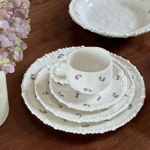 ceramic coffee dinner plate