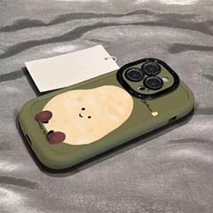 大きなジャガイモ1個で12個のリンゴ、16promax、iPhone15plus/13、保護ケース17/14に対応します。
