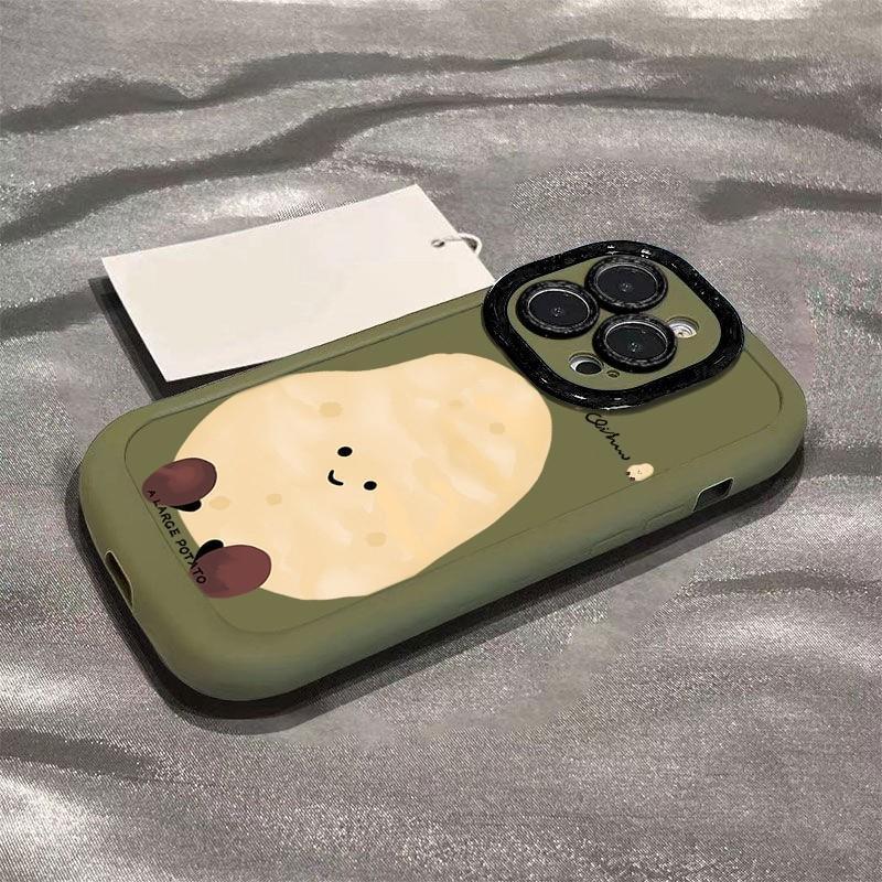 大きなジャガイモ1個で12個のリンゴ、16promax、iPhone15plus/13、保護ケース17/14に対応します。|undefined