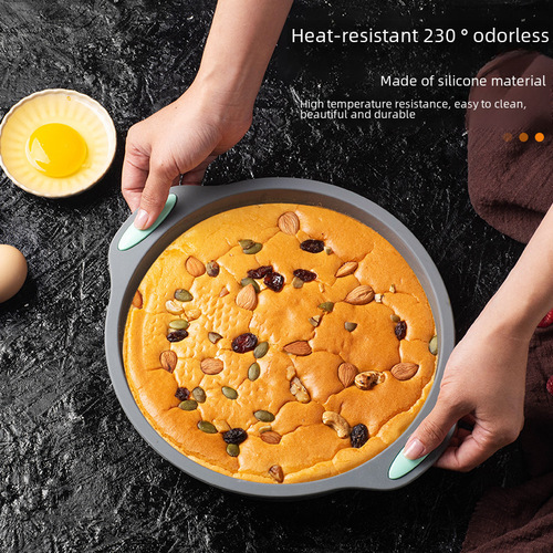 Silicone Cake Mold Household Baking Tool Silicone Baking Tray Mold Donut Pizza Plate Cupcake Tray Set 