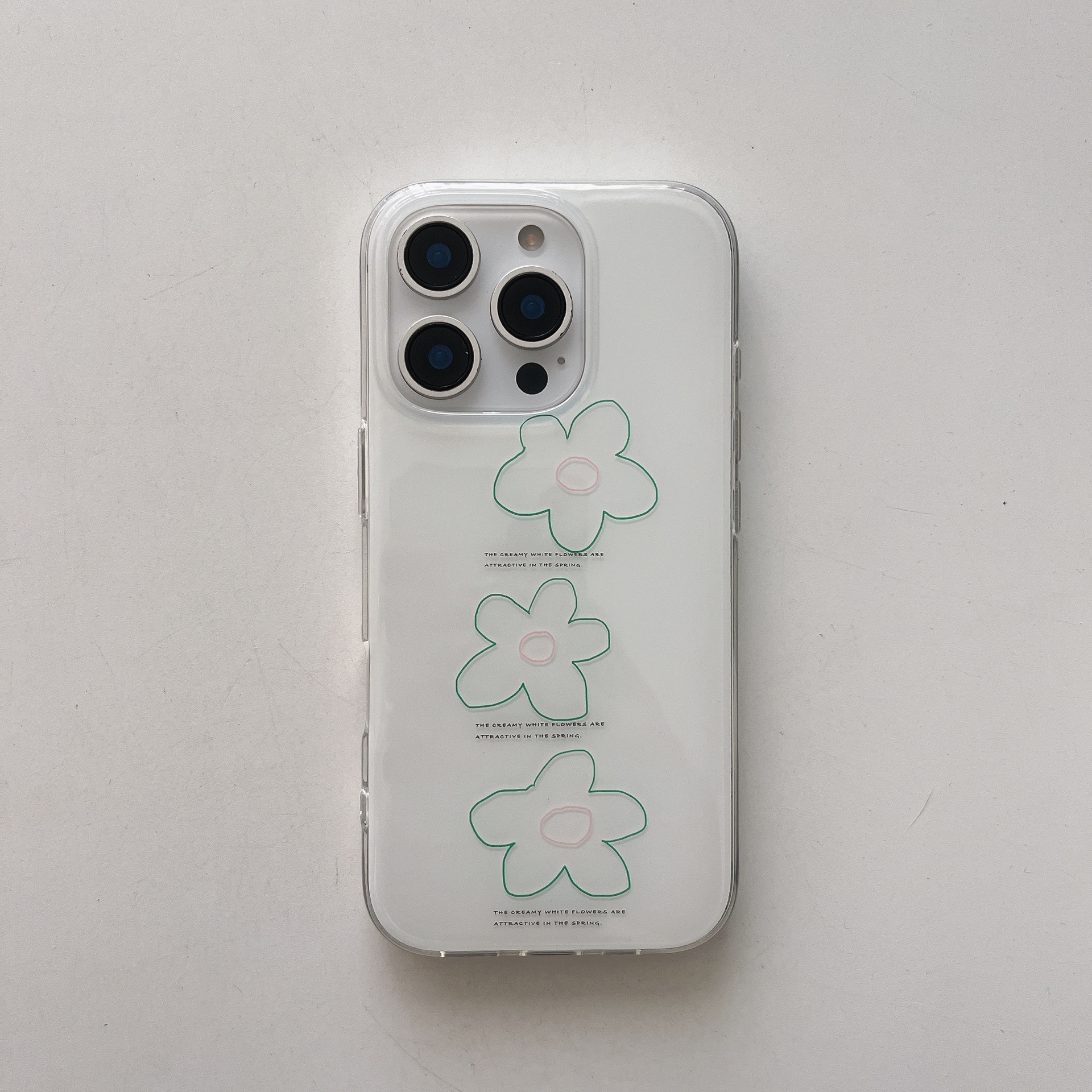 Flor de graffiti de personalidad simple para Apple 16Pro funda para teléfono iPhone 15PM pareja 14/13 nuevo 16PM