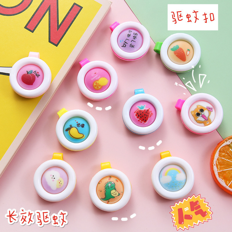 かわいい漫画の蚊よけバックル、蚊よけブレスレット、赤ちゃんと女の子用の屋外蚊よけ、ポータブル蚊よけステッカー|undefined