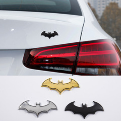 Car 3D exterior car sticker, metal personalized Batmobile logo, modified body sticker, tail logo, hood logo