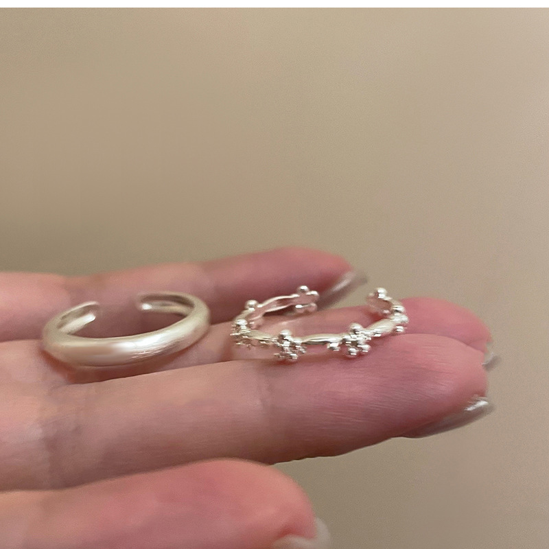Schlichter Blumenring Für Damen Im Modischen Niche-design_voghion.com