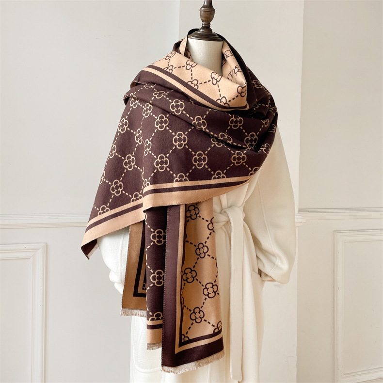 Schal für Damen im Winter, mit High-End-Gefühl, aus Kaschmir. Schal für die Klimaanlage im Büro, vielseitige Trendmarke._voghion.com