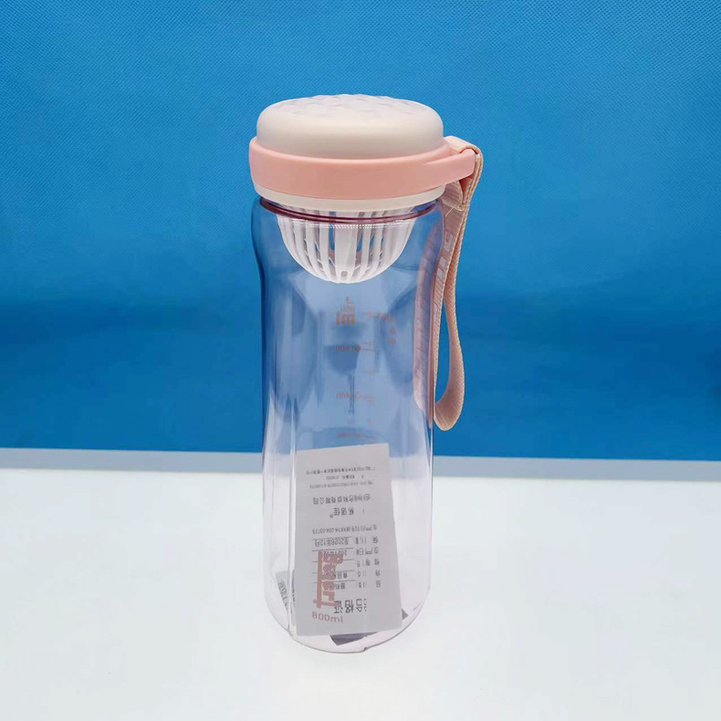 Nuevo espacio taza conveniente manejar deportes al aire libre taza de agua portátil taza de plástico se puede imprimir logotipo al por mayor