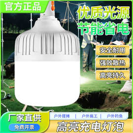 充电式LED灯泡停电应急照明家用可移动超亮户外夜市摆地摊露营灯